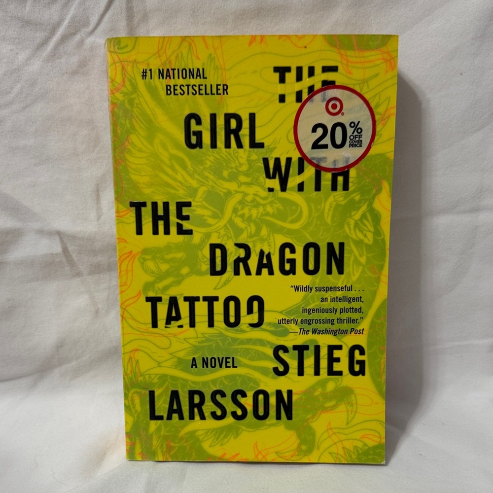 “The Girl With The Dragon Tattoo” Novel - The Millennium #1 by Stieg Larsson.